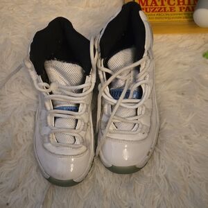 Jordan 11 Retro Legend Blue 2014 Kids White Sneakers